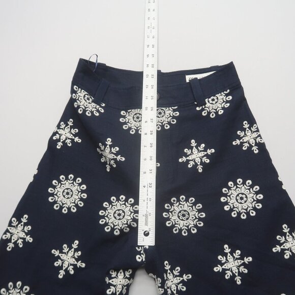Zara Contrast Embroidered Culottes ZW Collection Size XS - Picture 12 of 14
